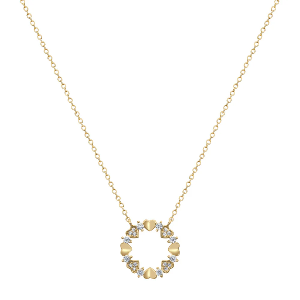 Women Gold Necklace Short - Image 2