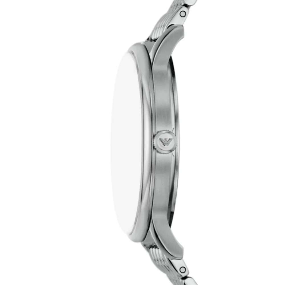Men Minimalist Silver 39mm Watch - Image 2
