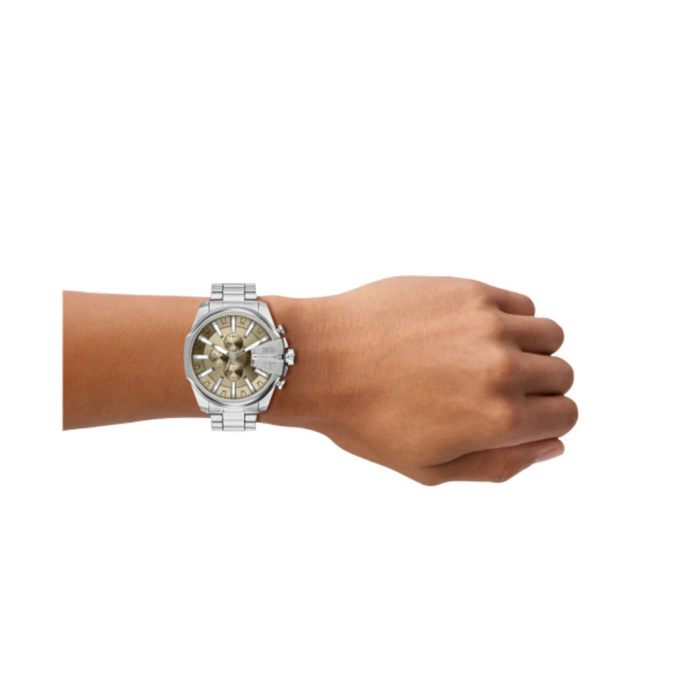 Men Mega Chief Slim Silver Watch - Image 4