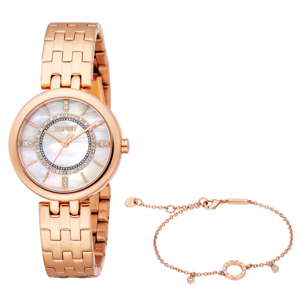Women Myra Rose Gold Watch Set