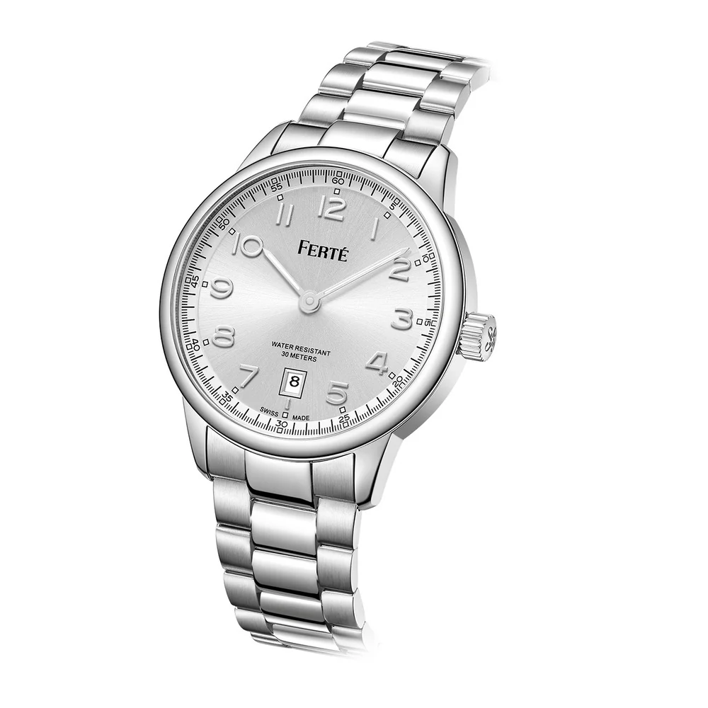 Men Silver Watch - Image 2