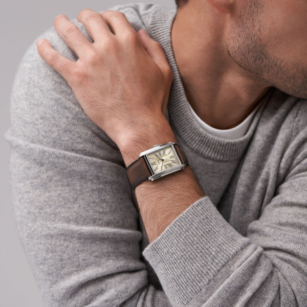 Men Carraway Brown Leather Watch - Image 4
