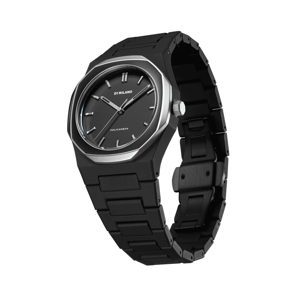 Unisex Polycarbon Black Watch - Image 2