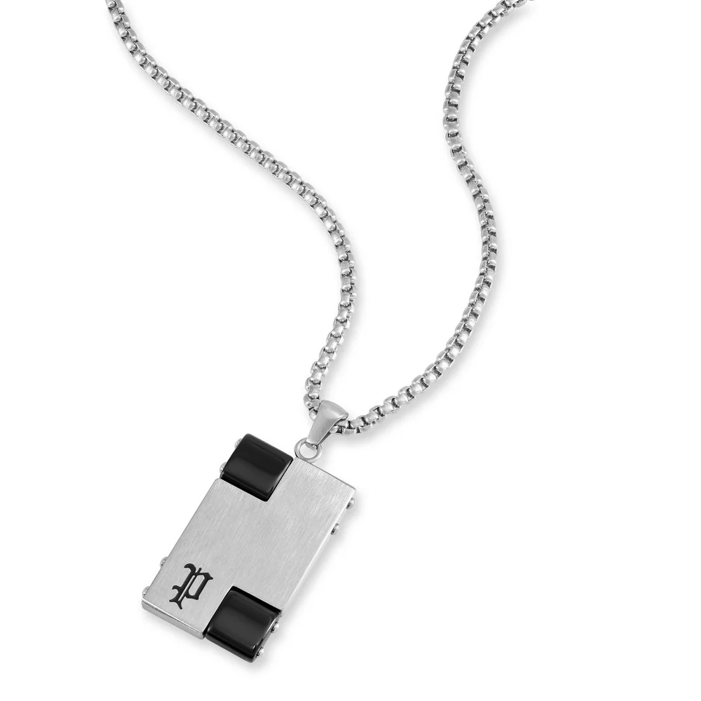 Men Ceramica Ii Silver Necklace - Image 2