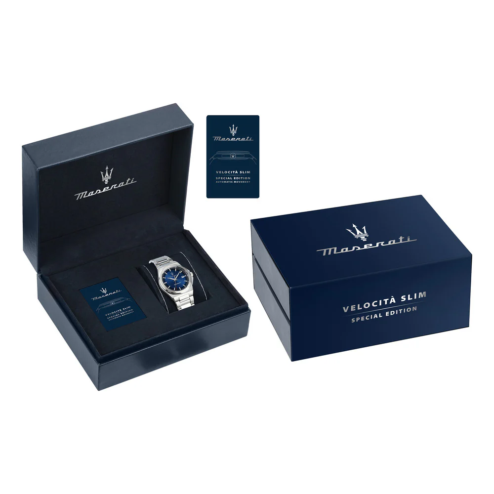 Men Velocita Slim Blue Watch - Image 5