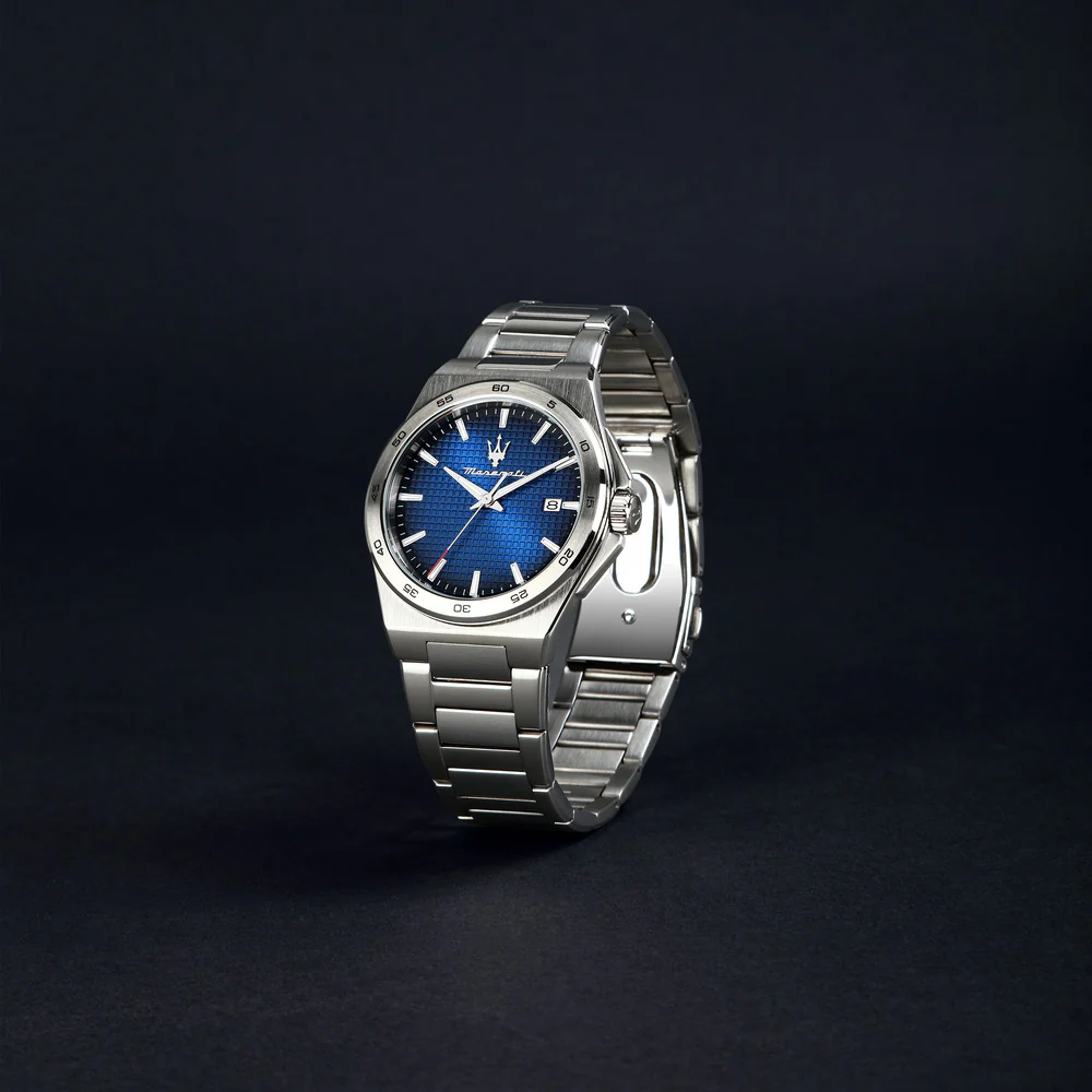 Men Velocita Slim Blue Watch - Image 5