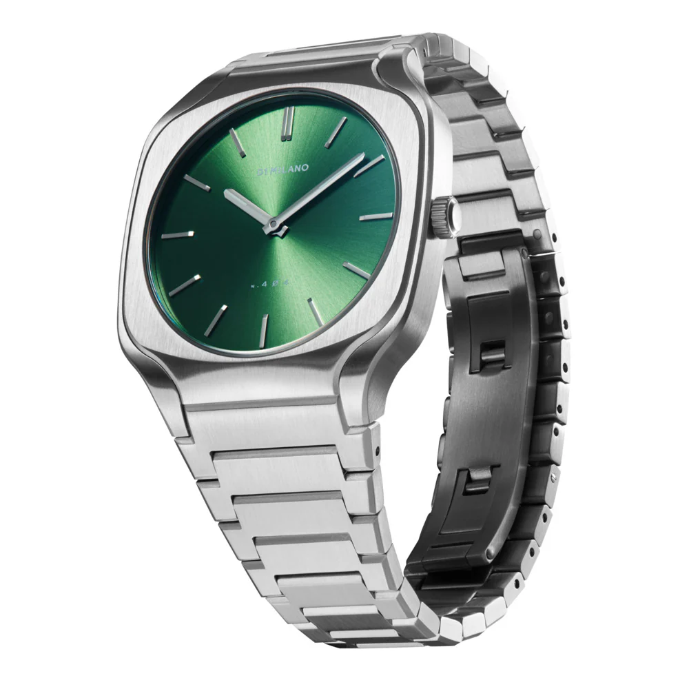 Unisex Square Silver Watch - Image 2