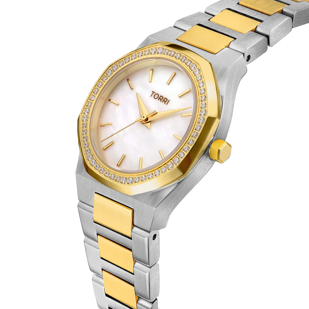 Women Matteo Two Tone Watch - Image 2