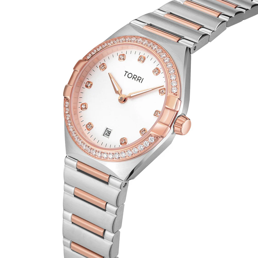 Women Manuel Two Tone Watch - Image 2
