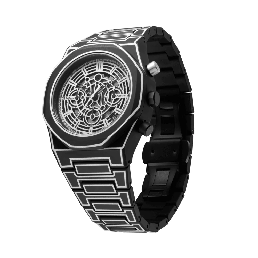 Unisex Black Sketch Watch - Image 2