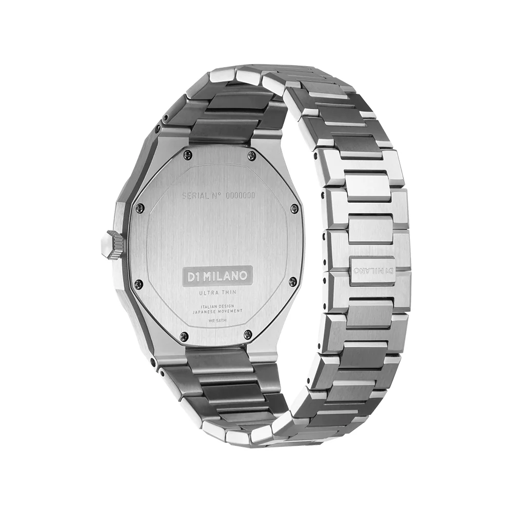 Men Ultra Thin Silver Watch - Image 4