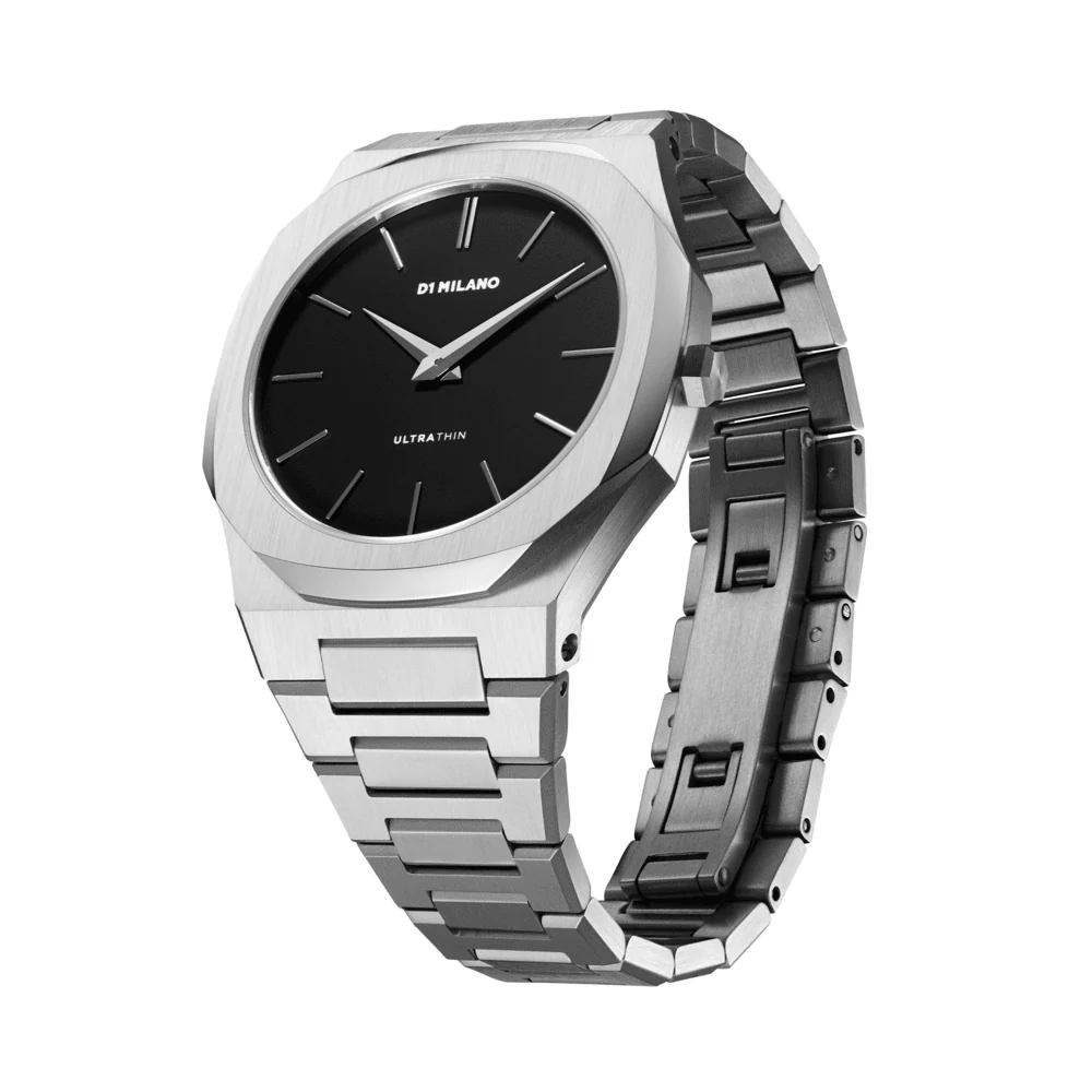 Men Ultra Thin Silver Watch - Image 2