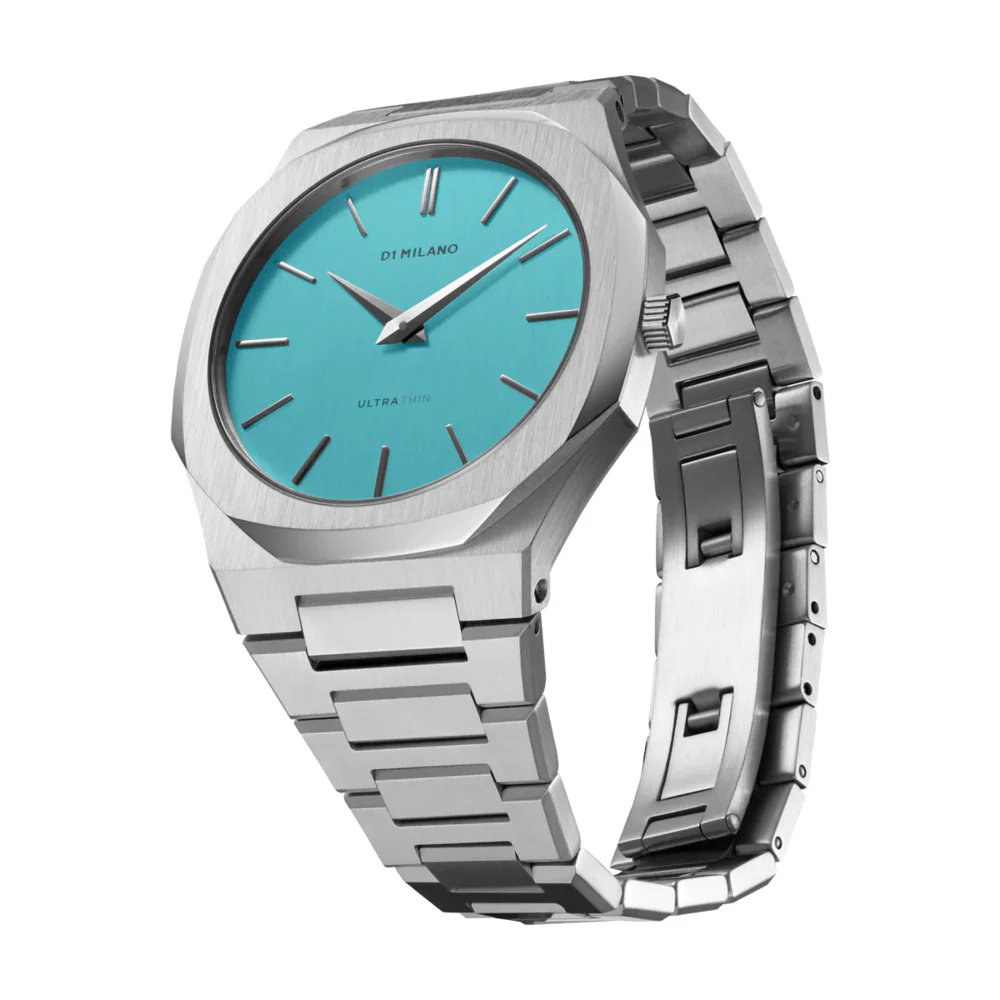 Men Ultra Thin Turquoise Watch - Image 2